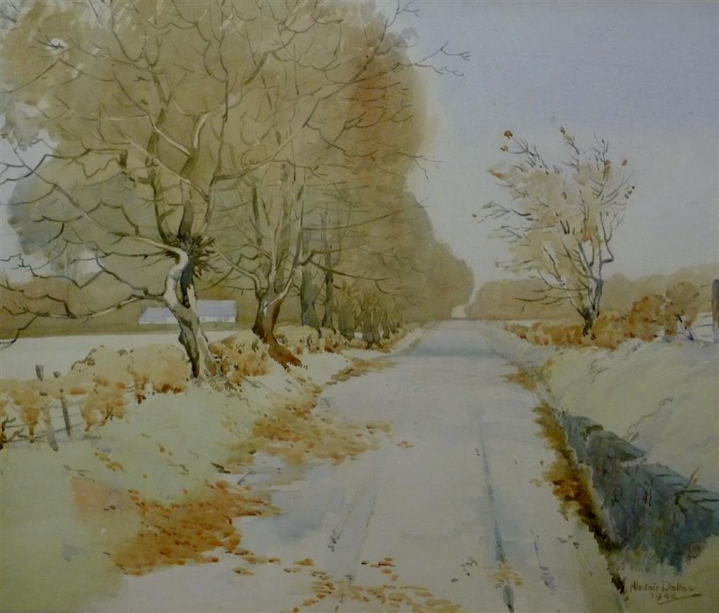 Alastair A. K. Dallas (1898-1983) Beggars Road, Cussie 50 x 60cm
